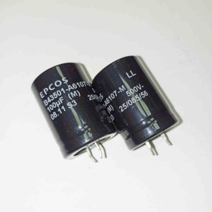B43501-A6107-M 100MF 500V 25x35 85 EPCOS ELKO KONDANSATÖR resmi