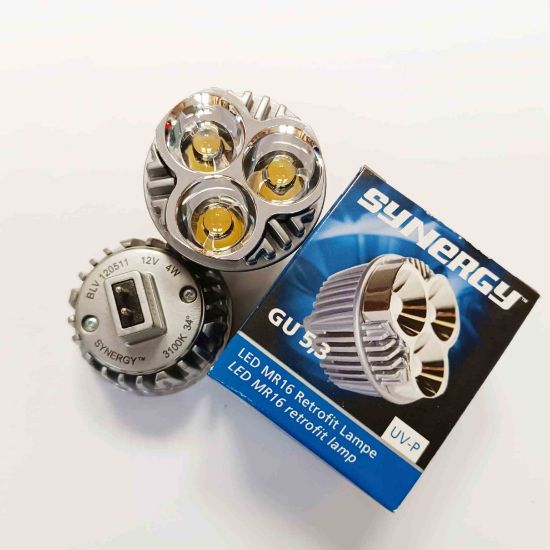 LED lamba MR16 12V Gu5.3 4W 3100K sıcak BEYAZ resmi