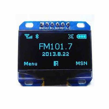 128x64 0.96 inch oled grafik lcd ekran-4 pin mavi resmi
