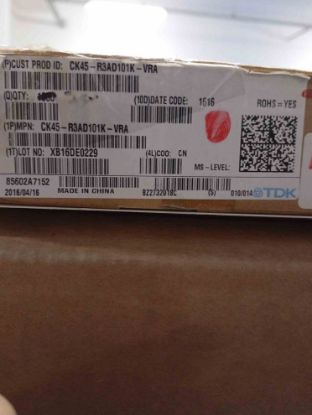 CK45-R3AD101K-VRA 100PF 1KV SERAMİK TDK SERAMİK KONDANSATÖR resmi