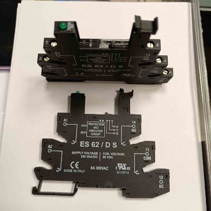ES62/DS 300V 6A SLİM RÖLE SOKETİ SHC SOKET RÖLE resmi