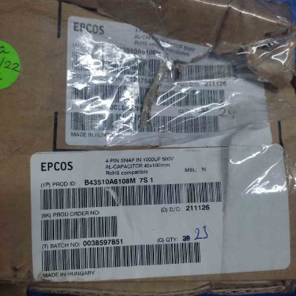 B43510A6108M7S1 1000MF 500V 4PIN TRİMER KONDANSATÖR resmi
