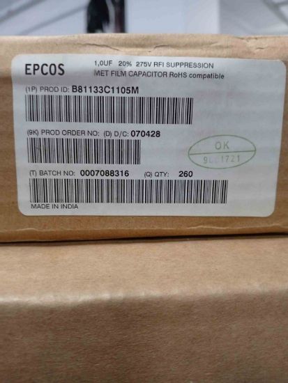 B81133C1105M1 1MF 275V TRİMER KONDANSATÖR resmi