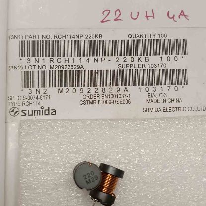 RCH114NP-220KB 22uH 4A KONDANSATÖR TİPİ BOBİN resmi