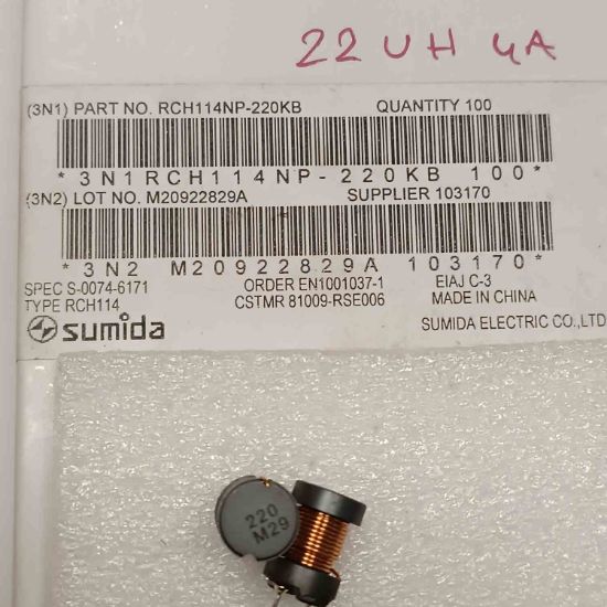RCH114NP-220KB 22uH 4A KONDANSATÖR TİPİ BOBİN resmi