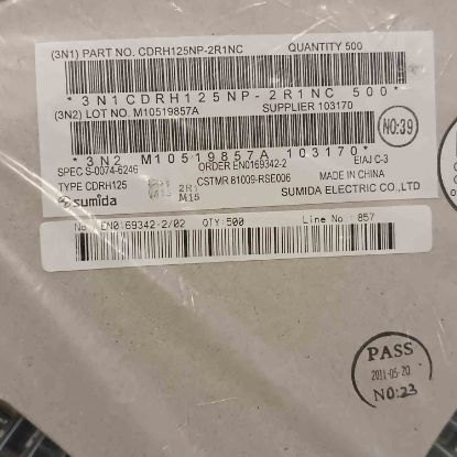 CDRH125NP-2R1NC 2R1 7A 12.3x12.3x6 SMD BOBİN resmi