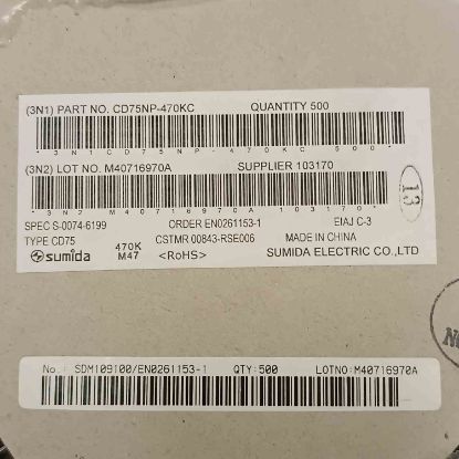 CD75NP-470KC 47uH 1.1A 7.80x7.00 SMD BOBİN resmi
