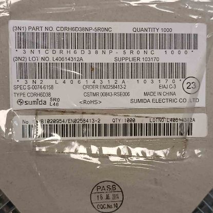 CDRH6D38NP-5R0NC 5uH 2,9A 6,7x6,7x4 SMD BOBİN resmi