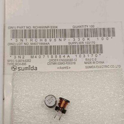 RCH895NP-330K 33uH 1,1A 8.3x8.3x9.5 KONDANSATÖR TİPİ BOBİN resmi