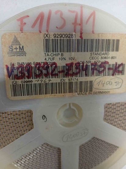 B45196E2475K209 4.7MF 10V B S+M TANTAL KONDANSATÖR resmi