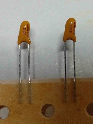 Q1B335016MH0D 3.3MF 16V 2.5mm VISHAY TANTAL KONDANSATÖR resmi