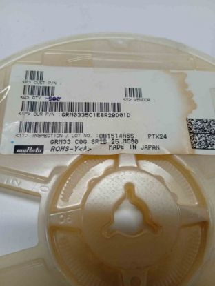 GRM0335C1E8R2BD01D 8.2PF 25V 0201 SMD SERAMİK KONDANSATÖR resmi
