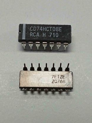 CD74HCT08E DIP RCA 74 SERİSİ ENTEGRELER resmi