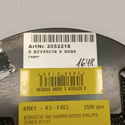 BZV55C18 18V 500MW SOD80 PHILIPS ZENER DİYOT resmi