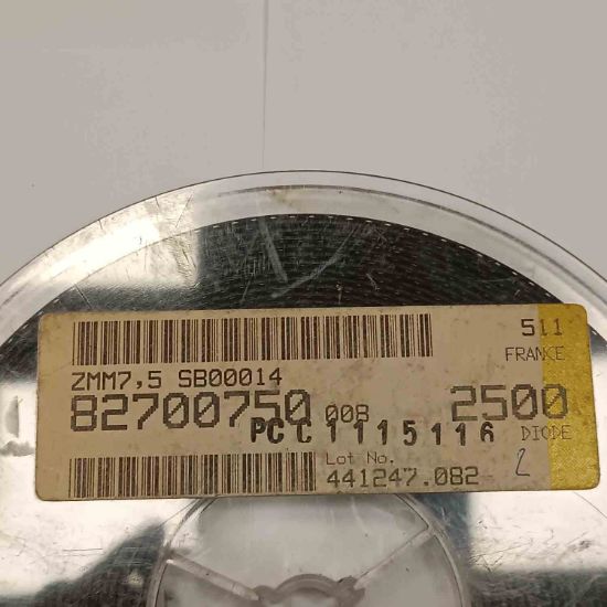 ZMM7.5 7.5V 0.5W SOD80 ITT ZENER DİYOT resmi