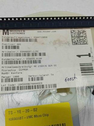 93AA66BT-I/MC Micro Chip resmi