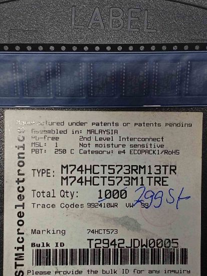 M74HCT573RM13TR resmi