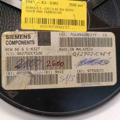 BCW66 G E-6327 0.8A 45V SOT23 TOREX SMD TRANSİSTÖR resmi