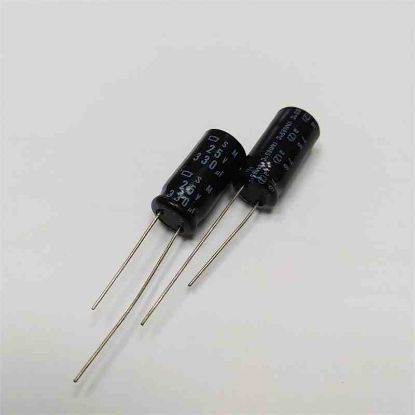 330MF 25V 10x20 85' NİPPON ELKO KONDANSATÖR resmi