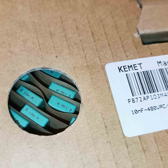 F872AP103M480L 10NF 480VAC 10mm 0.2 KEMET POLYESTER KONDANSATÖR resmi