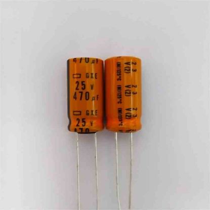 GXE25VB470M 470MF 25V 10x20 125' NIPPON ELKO KONDANSATÖR resmi
