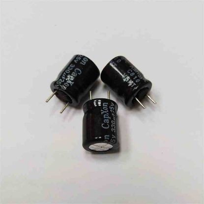 330MF 25V 10x12.5 CAPXON ELKO KONDANSATÖR resmi