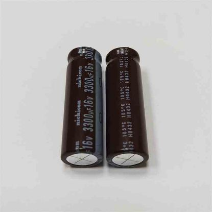 UPJ1C332MHD1CV 3300MF 16V 12.5X40 105 NICHICON ELKO KONDANSATÖR resmi