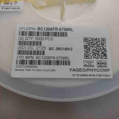 RC1206FR-0756RL 56R 1206 %1 resmi