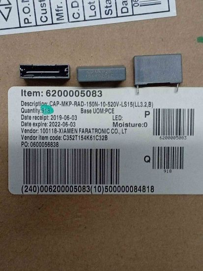 C352T154K65C32B 150NF 520V 15mm XIAMEN SMD SERAMİK KONDANSATÖR resmi