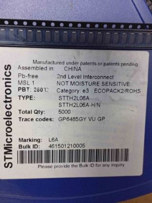 STTH2L06A TRİMER DİYOT resmi