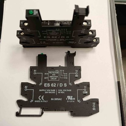 ES62/DS 300V 6A SLİM RÖLE SOKETİ SHC SOKET RÖLE resmi