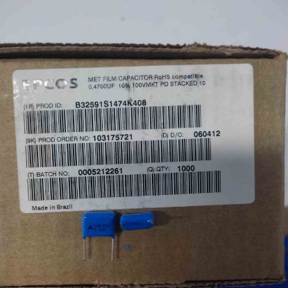 B32591S1474K408 470NF 100V DAMLA EPCOS POLYESTER KONDANSATÖR resmi