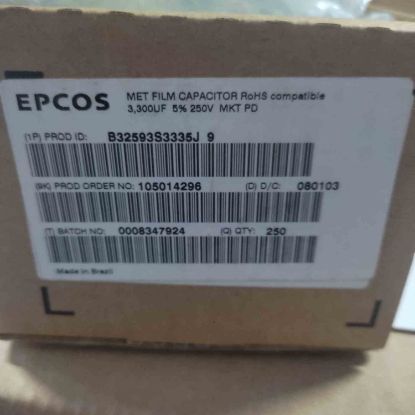 B32593S3335J9 3.3MF 250V 22.5mm POLYESTER KONDANSATÖR resmi