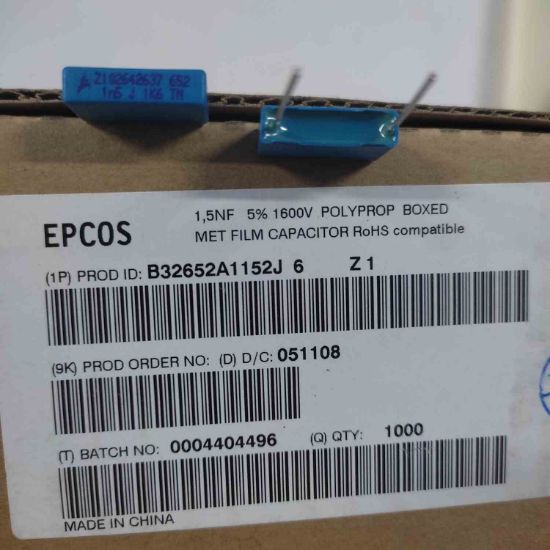 B32652A1152J6Z1 1.5NF 2000V POLYESTER KONDANSATÖR resmi