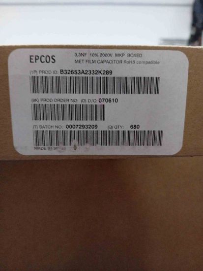 B32653A6364J 360NF 630V POLYESTER KONDANSATÖR resmi