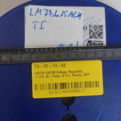 LM78L15ACM Voltage Regulator, +15V, Bi-Polar, 8 Pin, Plastic, SOP resmi