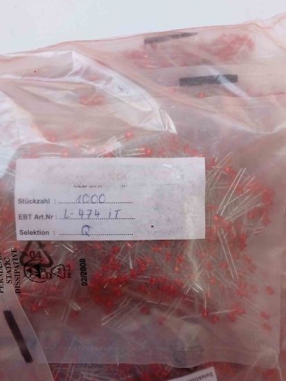 L474IT 3mm KIRMIZI KİNGBRİGHT LED OPTO resmi