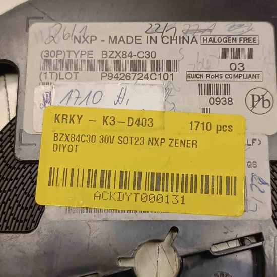 BZX84C30 30V SOT23 NXP ZENER DİYOT resmi