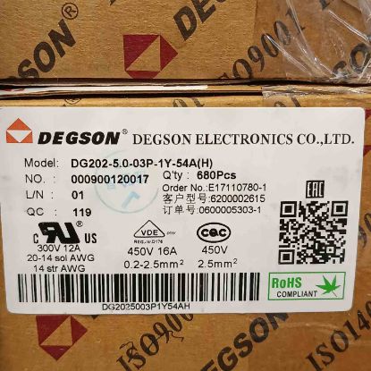 DG202-5.0-03P-1Y-54A 300V 12A SOKET resmi