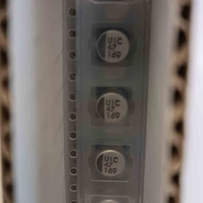 16SEV47M 47MF 16V 6.3x5.4 RUBYCON SMD KONDANSATÖR resmi