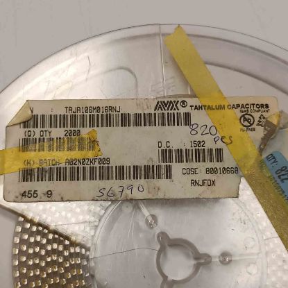TAJA106M016RNJ 10MF 16V 1206 AVX TANTAL KONDANSATÖR resmi