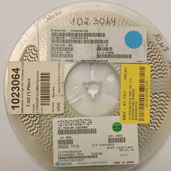 1210YG106ZAT2A 10MF 16V 1210 KYOCERA SMD SERAMİK KONDANSATÖR resmi