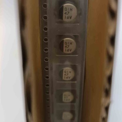 16RGV47M 47MF 16V 6.3x5.5 RUBYCON SMD KONDANSATÖR resmi