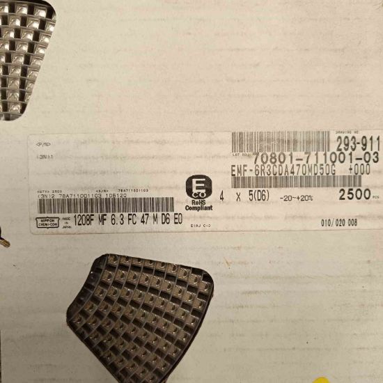 EMF-6R3CDA470MD50G 47MF 6.3V 4x5 NIPPON SMD KONDANSATÖR resmi
