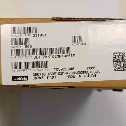 DE1E3KX102MN4AP01F 1NF 440VAC SERAMIK MURATA SERAMİK KONDANSATÖR resmi