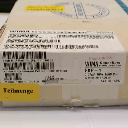 FKP10121004F004 10NF 1000V 15mm WIMA POLYESTER resmi