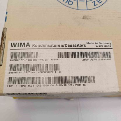 FKP10121004F004 10NF 1000V 15mm WIMA POLYESTER resmi