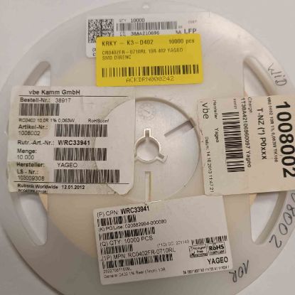 CR0402FR-0710RL 10R 402 YAGEO SMD DİRENÇ resmi
