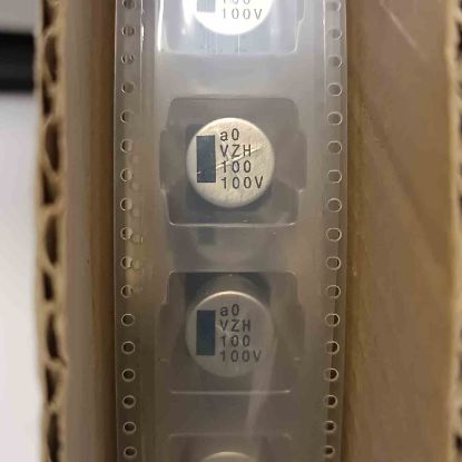 VZH101M2ATR-1313 100MF 100V 12.5x13.5 ZELON SMD KONDANSATÖR resmi