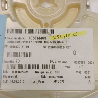 185614463 220NF 500V SMD SMD SERAMİK KONDANSATÖR resmi